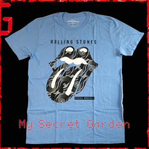 The Rolling Stones - Steel Wheels Official T Shirt ( Men L ) ***READY TO SHIP from Hong Kong***